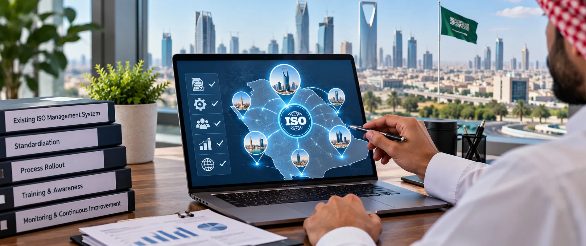 ISO management system expansion for new Saudi business locations