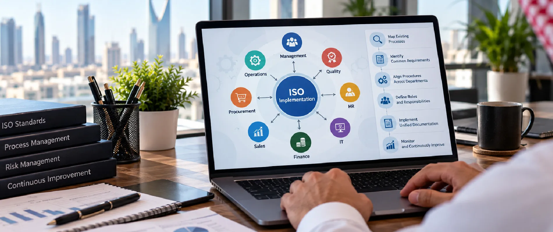 Aligning departmental processes during ISO implementation