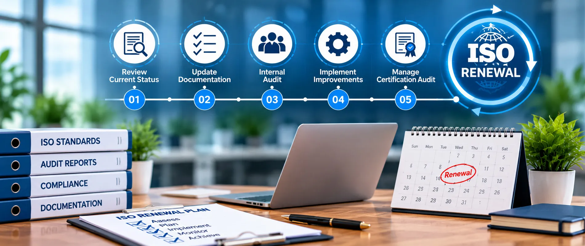 ISO renewal preparation timeline and certification audit planning