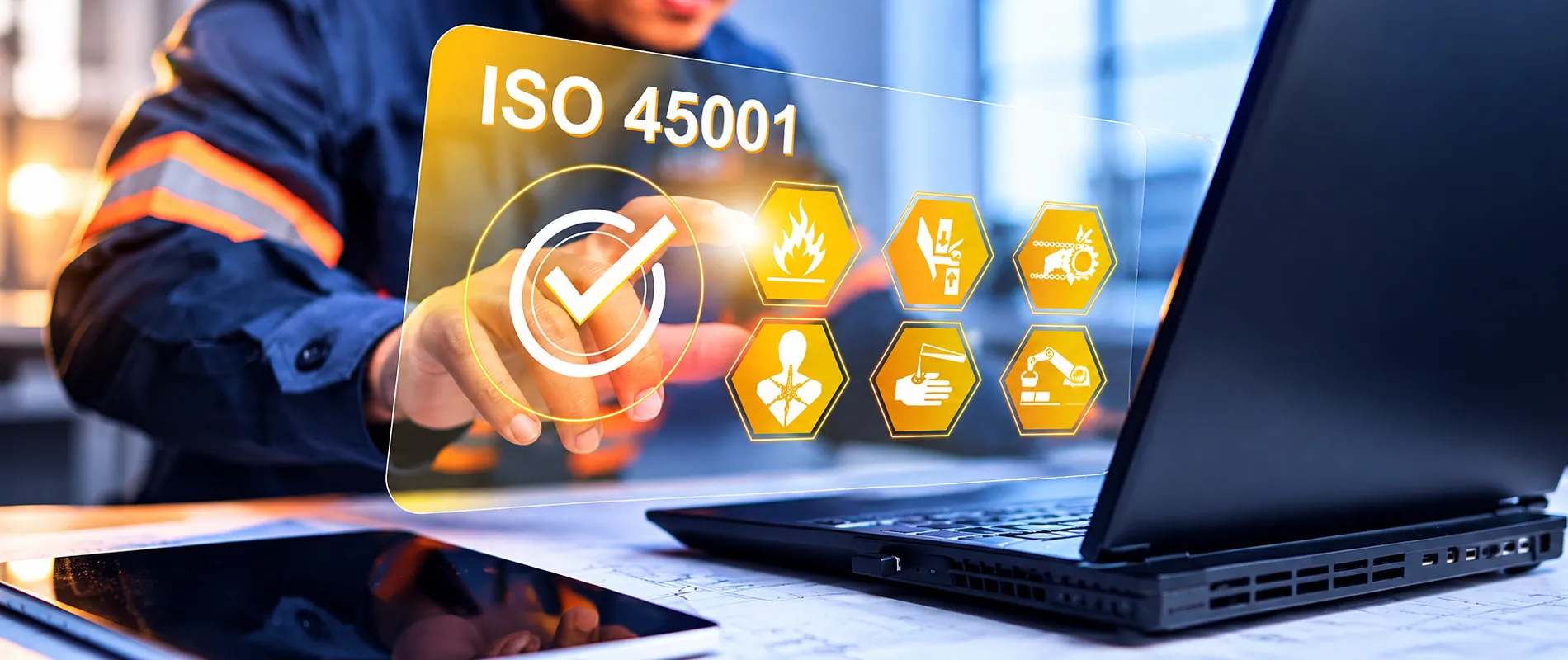 Companies setting safety objectives for an ISO 45001 management system